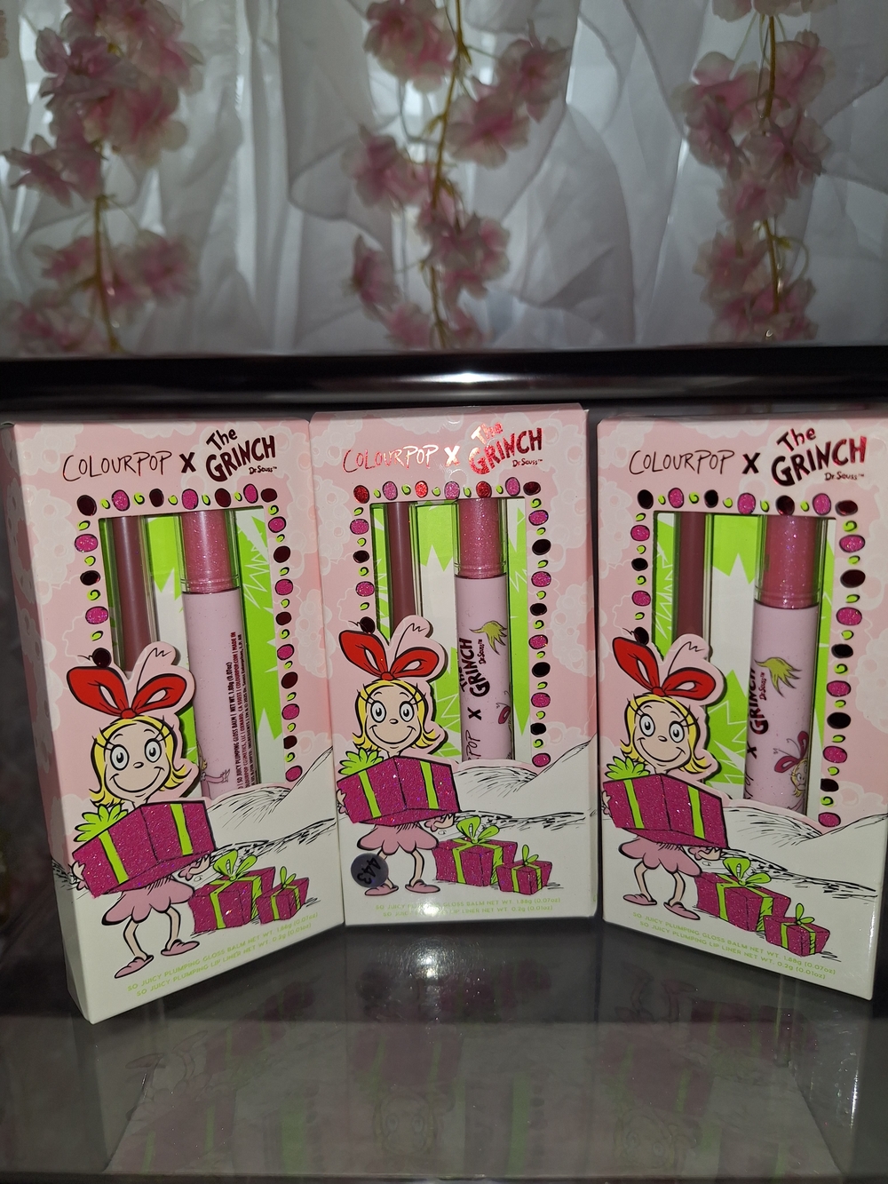 ColourPop x The Grinch Lip Duo - Pink & Lime Holiday Set